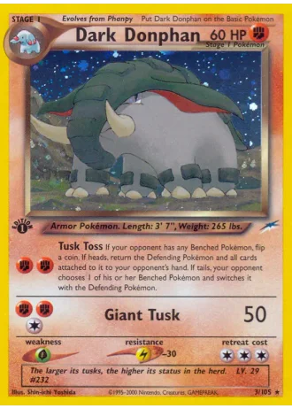 Dark Donphan #3/105 — Neo Destiny