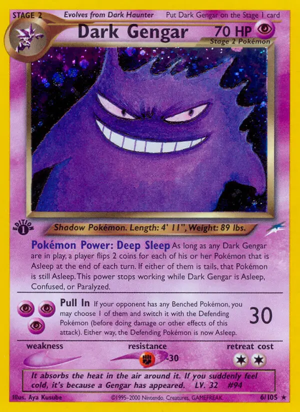 Dark Gengar (1st Edition) #6 — Neo Destiny (1st Edition)