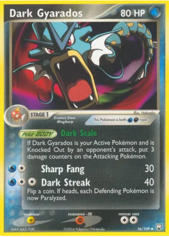 Dark Gyarados #36/109 — Team Rocket Returns