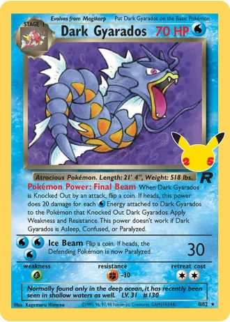 Dark Gyarados #8/82 — Classic Collection (Celebrations)