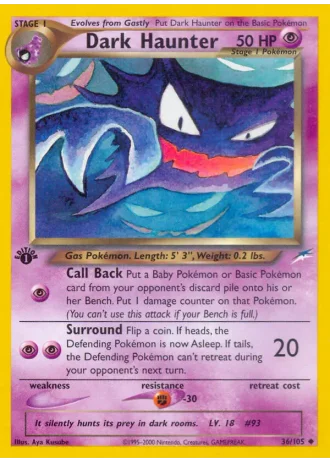 Dark Haunter (1ª Edizione) #36/105 — Neo Destiny (1ª Edizione)
