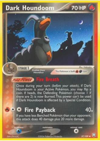 Dark Houndoom #37/109 — Team Rocket Returns