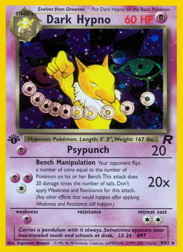 Dark Hypno (1st Edition) #9 — Team Rocket (1st Edition)