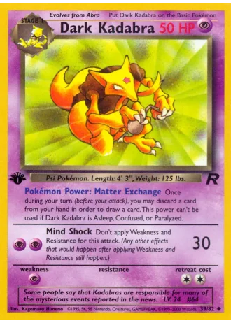 Dark Kadabra #39 — Team Rocket