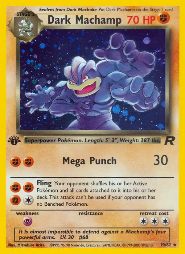 Dark Machamp (1st Edition) #10 — Team Rocket (1st Edition)