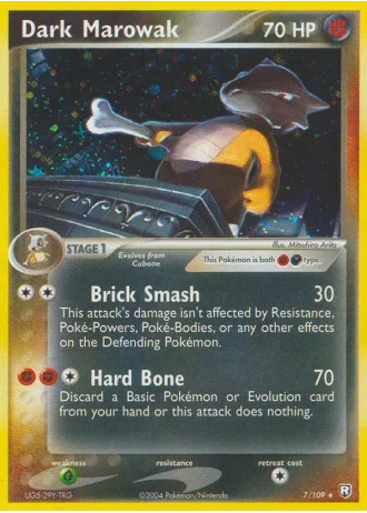 Dark Marowak #7/109 — Team Rocket Returns