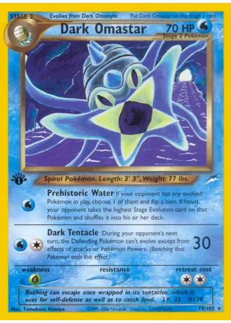 Dark Omastar (1st Edition) #19 — Neo Destiny (1st Edition)