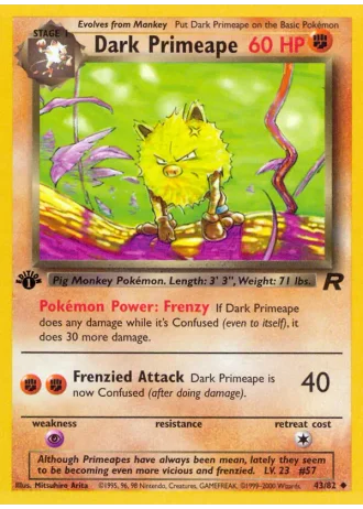 Dark Primeape #43 — Team Rocket
