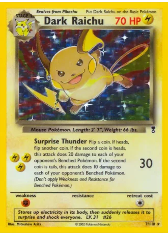 Dark Raichu #7 — Legendary Collection