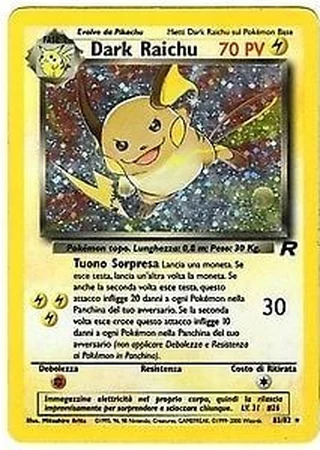 Dark Raichu #83 — Team Rocket