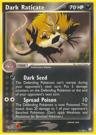 Dark Raticate #17/109 — Team Rocket Returns