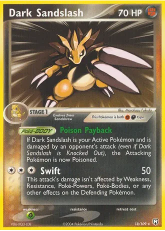 Dark Sandslash #18/109 — Team Rocket Returns