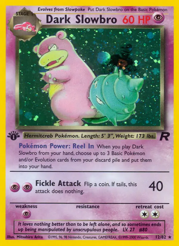 Dark Slowbro (1st Edition) #12 — Team Rocket (1st Edition)