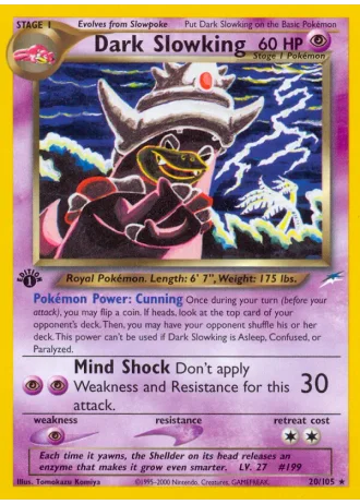 Dark Slowking (1st Edition) #20 — Neo Destiny (1st Edition)