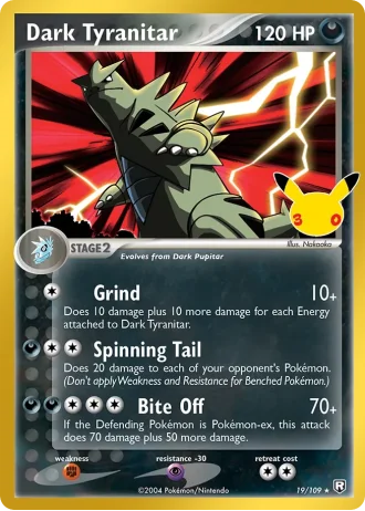 Dark Tyranitar #19/109 — Classic Collection (30th Celebration)