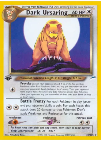 Dark Ursaring #21/105 — Neo Destiny