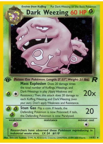 Dark Weezing #14/82 — Team Rocket
