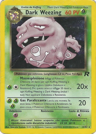 Dark Weezing #14/82 — Team Rocket