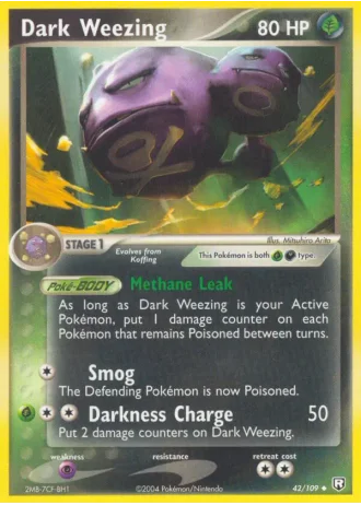 Dark Weezing #42/109 — Team Rocket Returns