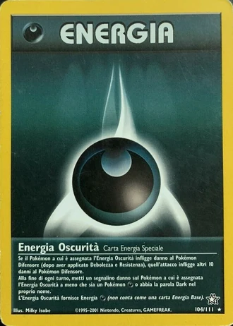 Darkness Energy (1ª Edizione) #104/111 — Neo Genesis (1ª Edizione)
