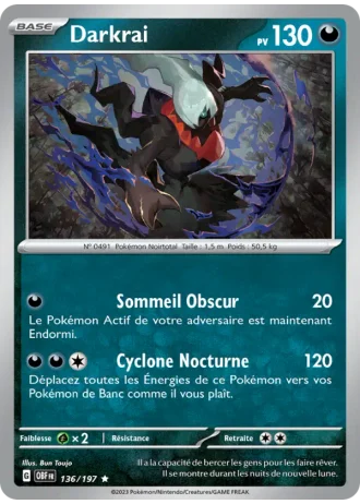 Darkrai #136/197 — Flammes Obsidiennes