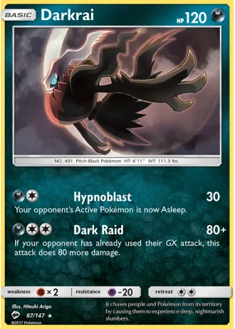 Darkrai #87 — Burning Shadows