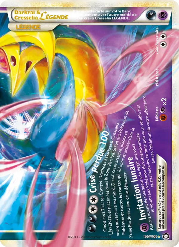 Darkrai & Cresselia LÉGENDE #100 — Triomphant