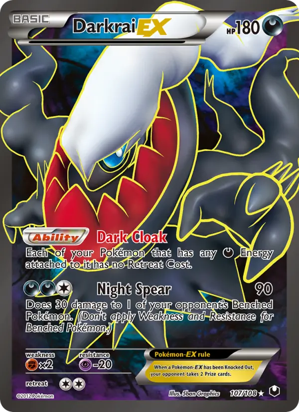 Darkrai EX #107 — Dark Explorers