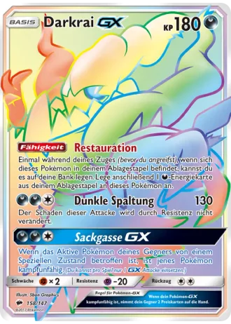 Darkrai GX #158 — Nacht in Flammen