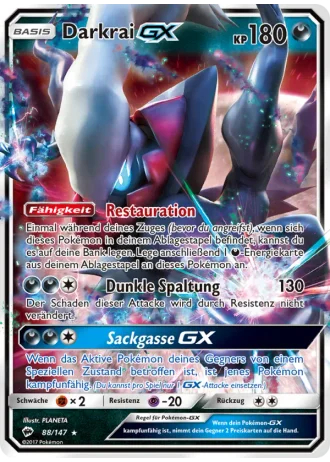 Darkrai GX #88 — Nacht in Flammen
