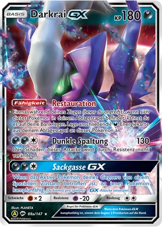 Darkrai GX #88a/147 — Gelbes-A-Alternativkarten