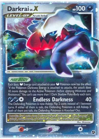 Darkrai LV.X #104 — Great Encounters