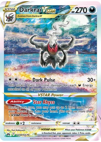 Darkrai VSTAR GG50 — Galarian Gallery (Crown Zenith)