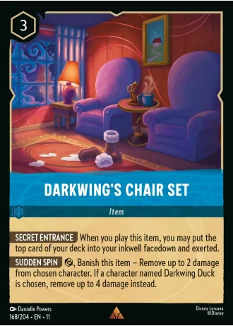 Darkwing's Chair Set #168/204 — Winterspell