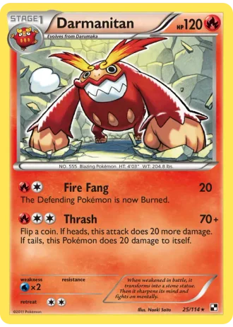 Darmanitan (STAFF Prerelease) #25 — Black & White