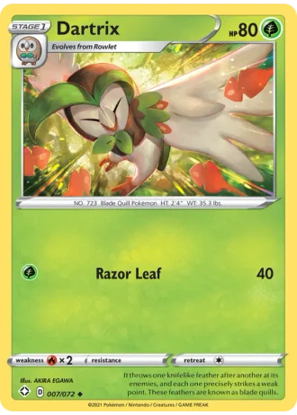 Dartrix #7/72 — Shining Fates