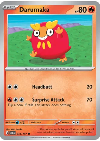 Darumaka #034/197 — Obsidian Flames
