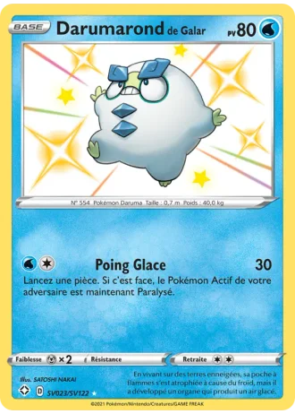 Darumarond de Galar SV023/122 — Coffre Chromatique (Destinées Radieuses)