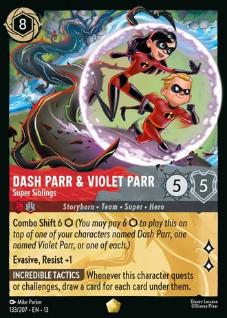 Dash Parr & Violet Parr - Super Siblings #133/261 — Attack of the Vine!