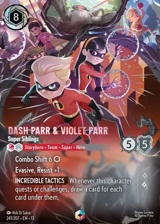 Dash Parr & Violet Parr - Super Siblings #241/261 — Attack of the Vine!