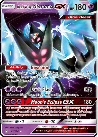 Dawn Wings Necrozma GX #63 — Ultra Prism