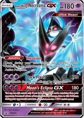 Dawn Wings Necrozma GX SM101 — Sun & Moon Promos