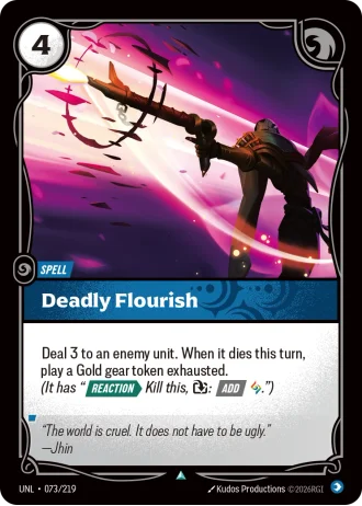Deadly Flourish #073/219 — Unleashed