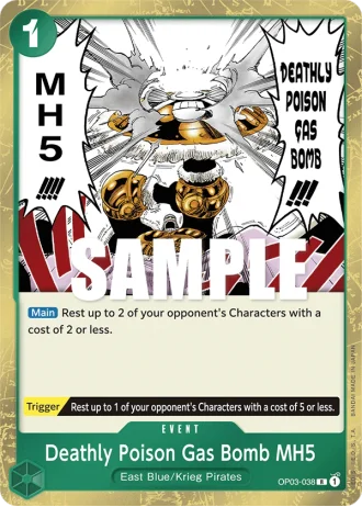 Deathly Poison Gas Bomb MH5 (OP03-038) — Pillars of Strength (OP03)