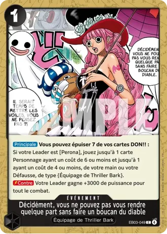 Décidément, vous ne pouvez pas vous rendre quelque part sans faire un boucan du diable (EB03-049) — ONE PIECE Heroines Edition (EB03)