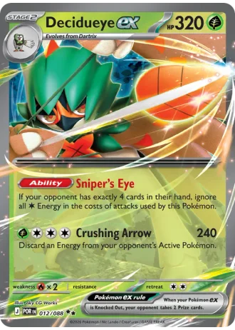 Decidueye ex #012/88 — Perfect Order