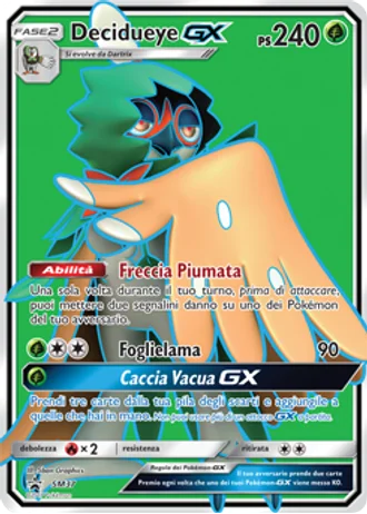 Decidueye GX SM37 — Sole e Luna Promos