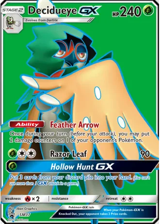 Decidueye GX SM37 — Sun & Moon Promos