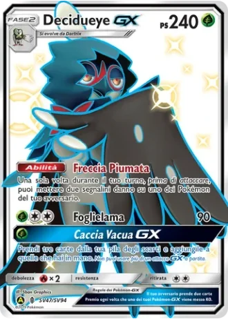 Decidueye GX SV47/94 — Tesoro Cromatico (Destino Sfuggente)