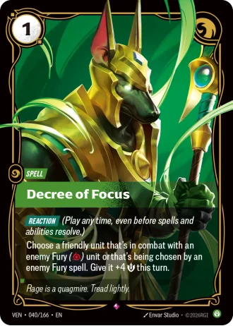 Decree of Focus #040/166 — Vendetta